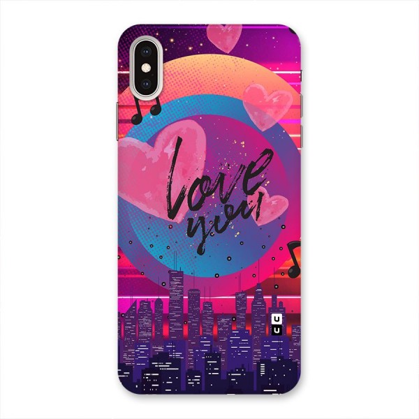 Music City Love Back Case for iPhone XS Max