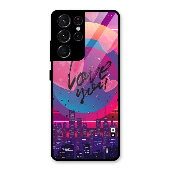 Music City Love Glass Back Case for Galaxy S21 Ultra 5G