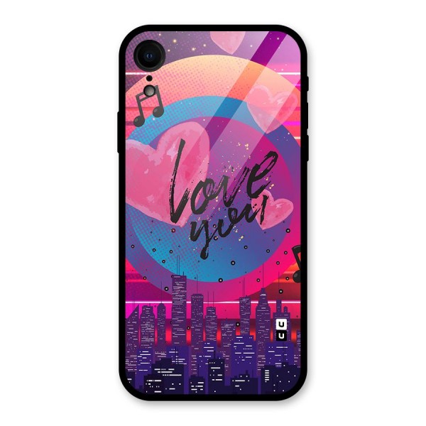 Music City Love Glass Back Case for iPhone XR