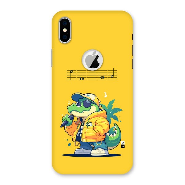 Music Gator Back Case for iPhone X Logo Cut