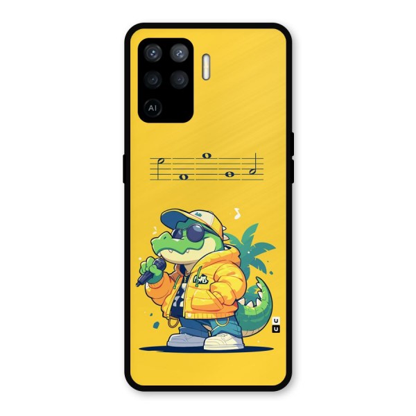 Music Gator Metal Back Case for Oppo F19 Pro