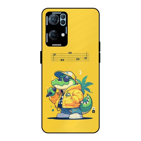 Music Gator Metal Back Case for Oppo Reno7 Pro 5G