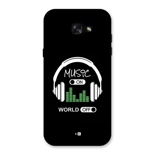 Music On World Off Back Case for Galaxy A7 (2017)