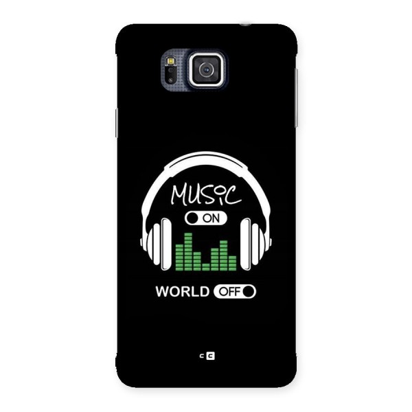 Music On World Off Back Case for Galaxy Alpha