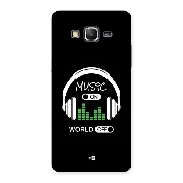 Music On World Off Back Case for Galaxy Grand Prime