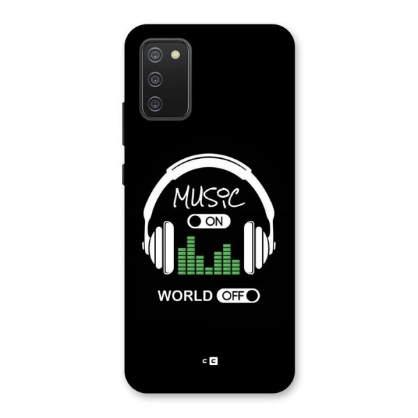 Music On World Off Back Case for Galaxy M02s
