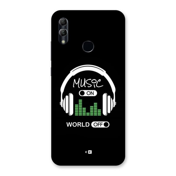 Music On World Off Back Case for Honor 10 Lite