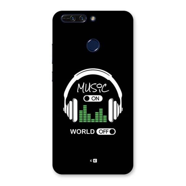 Music On World Off Back Case for Honor 8 Pro