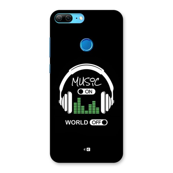 Music On World Off Back Case for Honor 9 Lite