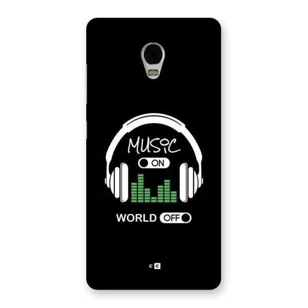 Music On World Off Back Case for Lenovo Vibe P1