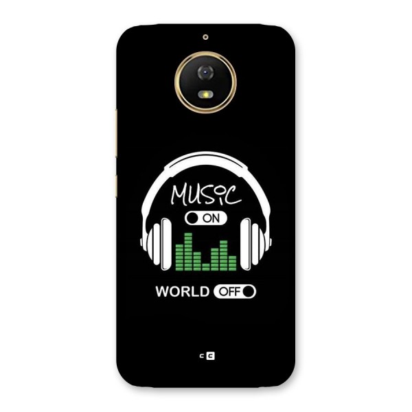 Music On World Off Back Case for Moto G5s
