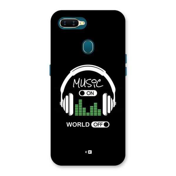 Music On World Off Back Case for Oppo A11k