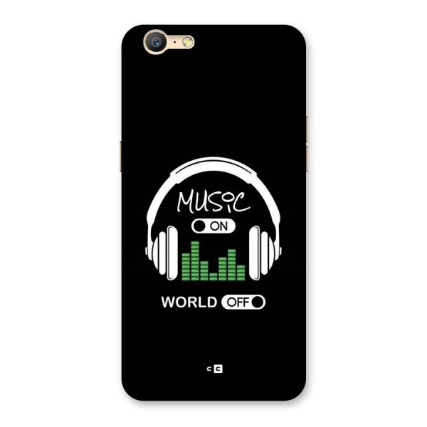 Music On World Off Back Case for Oppo A39