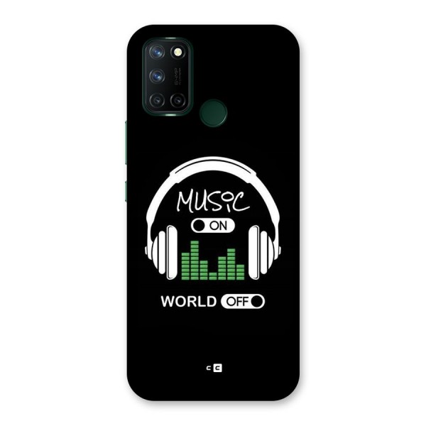 Music On World Off Back Case for Realme C17