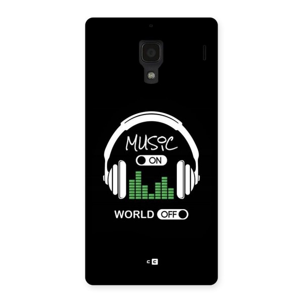 Music On World Off Back Case for Redmi 1s
