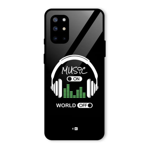 Music On World Off Glass Back Case for OnePlus 8T