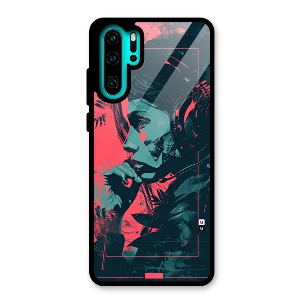 Musical Illustration Glass Back Case for Huawei P30 Pro