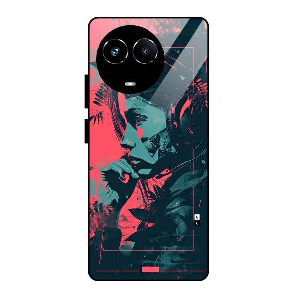 Musical Illustration Glass Back Case for Realme 11X