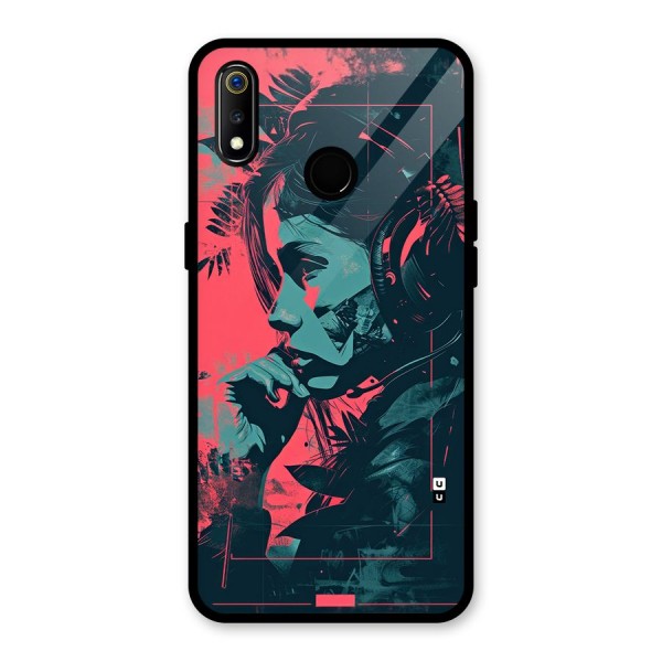 Musical Illustration Glass Back Case for Realme 3