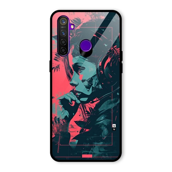 Musical Illustration Glass Back Case for Realme 5 Pro