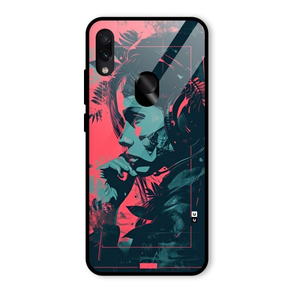 Musical Illustration Glass Back Case for Redmi Note 7S