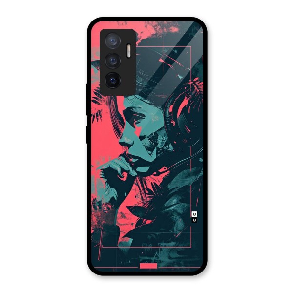 Musical Illustration Glass Back Case for Vivo V23e