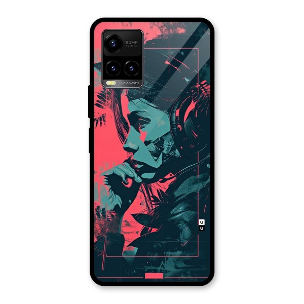 Musical Illustration Glass Back Case for Vivo Y33s