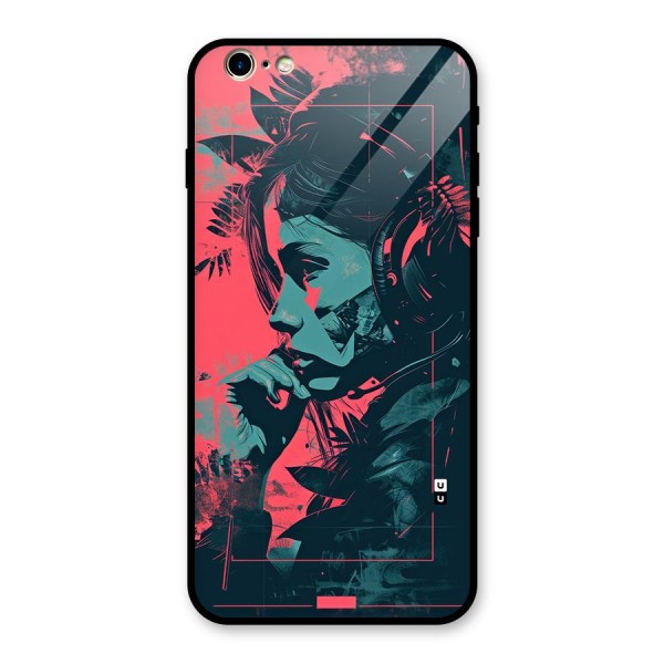 Musical Illustration Glass Back Case for iPhone 6 Plus 6S Plus