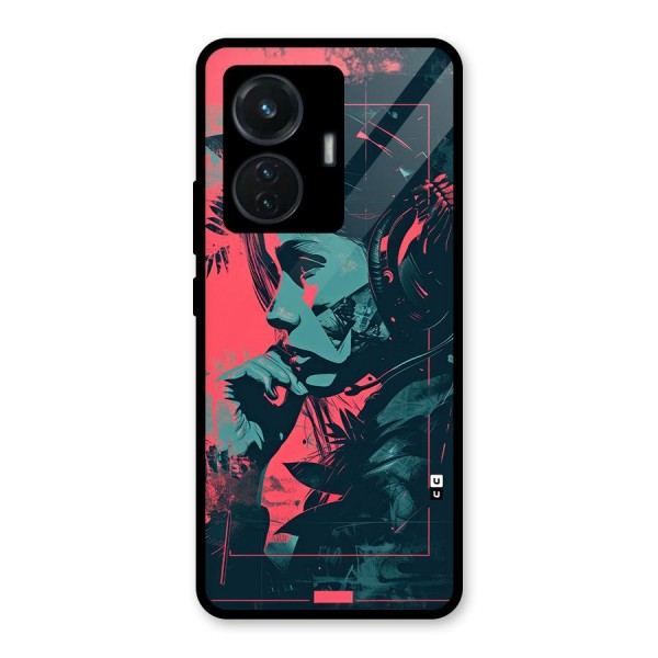 Musical Illustration Glass Back Case for iQOO Z6 44W