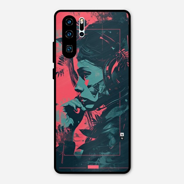 Musical Illustration Metal Back Case for Huawei P30 Pro