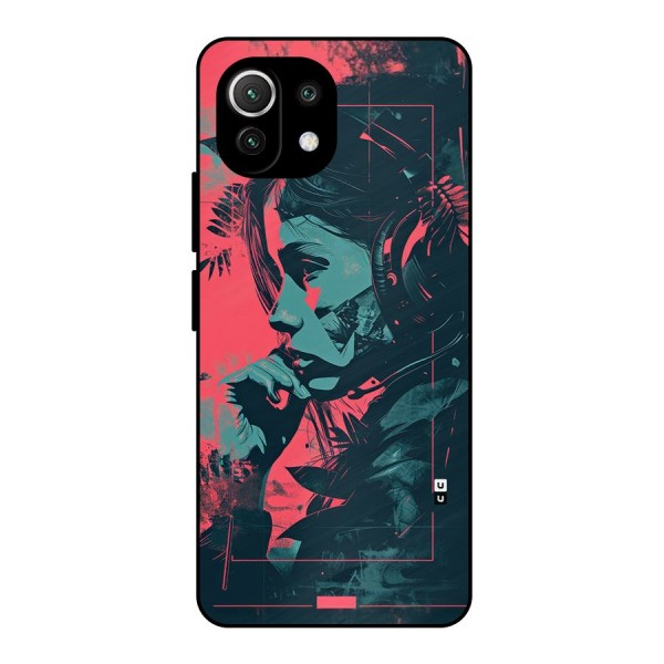Musical Illustration Metal Back Case for Mi 11 Lite