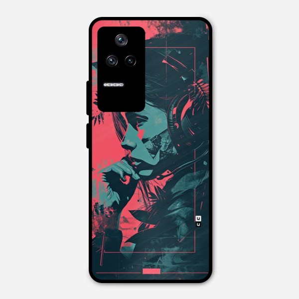 Musical Illustration Metal Back Case for Poco F4 5G
