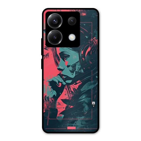 Musical Illustration Metal Back Case for Poco X6