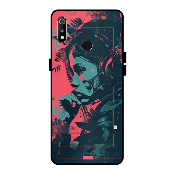 Musical Illustration Metal Back Case for Realme 3