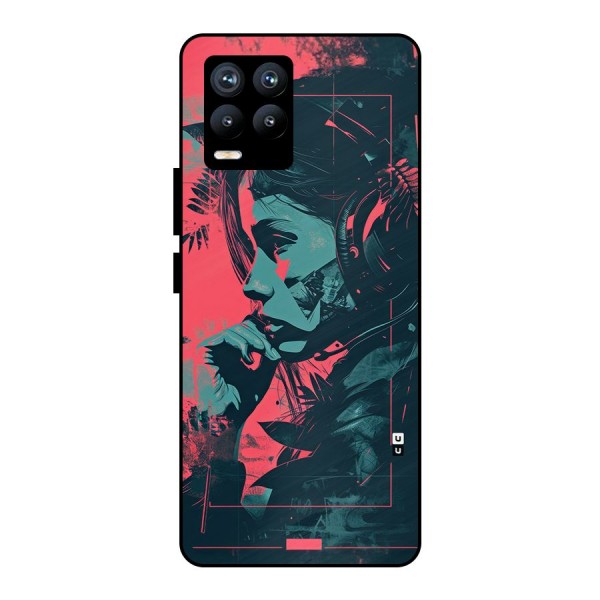 Musical Illustration Metal Back Case for Realme 8 Pro