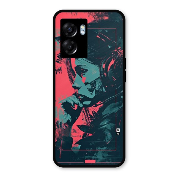 Musical Illustration Metal Back Case for Realme Narzo 50 5G