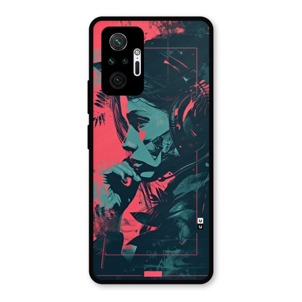 Musical Illustration Metal Back Case for Redmi Note 10 Pro Max