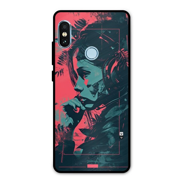Musical Illustration Metal Back Case for Redmi Note 5 Pro