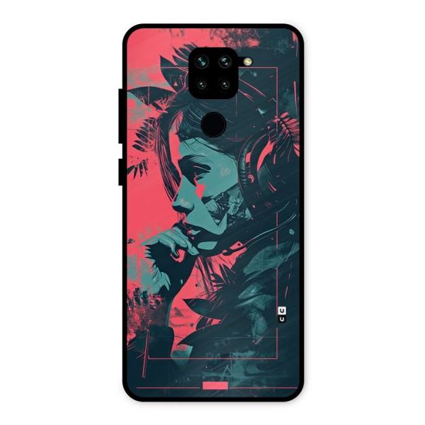 Musical Illustration Metal Back Case for Redmi Note 9
