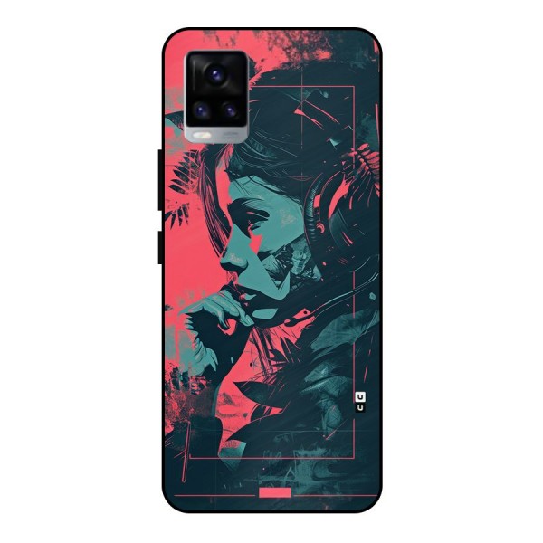 Musical Illustration Metal Back Case for Vivo V20