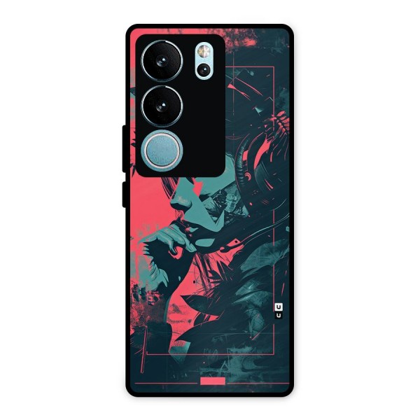 Musical Illustration Metal Back Case for Vivo V29