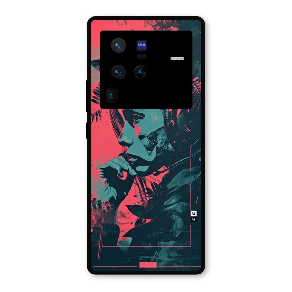 Musical Illustration Metal Back Case for Vivo X80 Pro