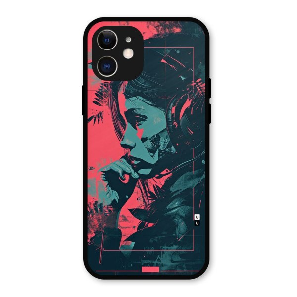 Musical Illustration Metal Back Case for iPhone 12