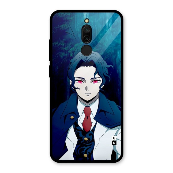 Muzan Kibutsuji Glass Back Case for Redmi 8