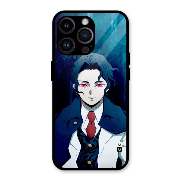 Muzan Kibutsuji Glass Back Case for iPhone 14 Pro Max