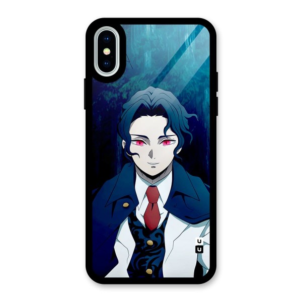 Muzan Kibutsuji Glass Back Case for iPhone X