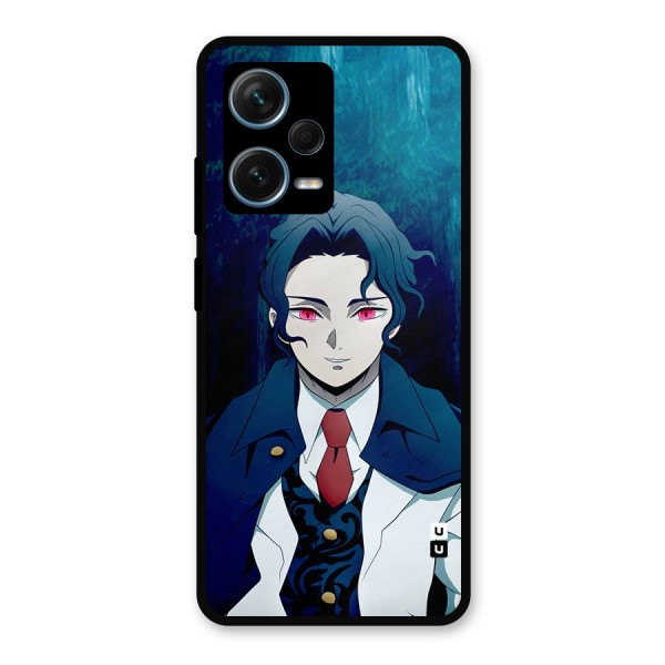 Muzan Kibutsuji Metal Back Case for Redmi Note 12 Pro Plus 5G