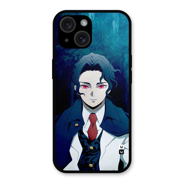 Muzan Kibutsuji Metal Back Case for iPhone 15