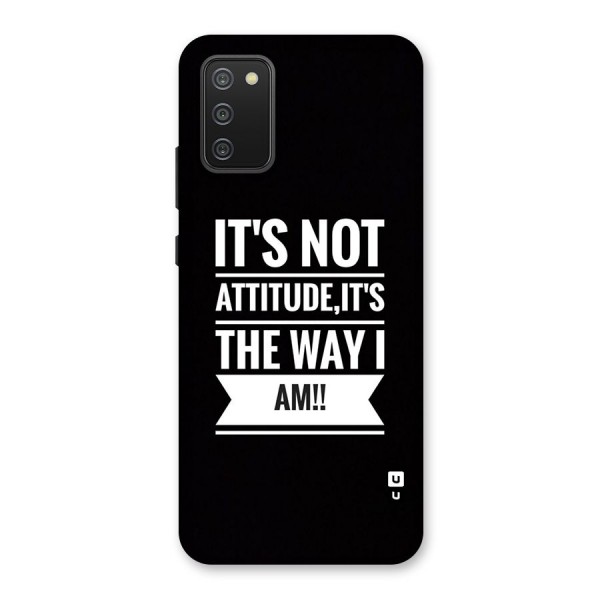 My Attitude Back Case for Galaxy M02s