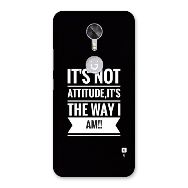 My Attitude Back Case for Gionee A1
